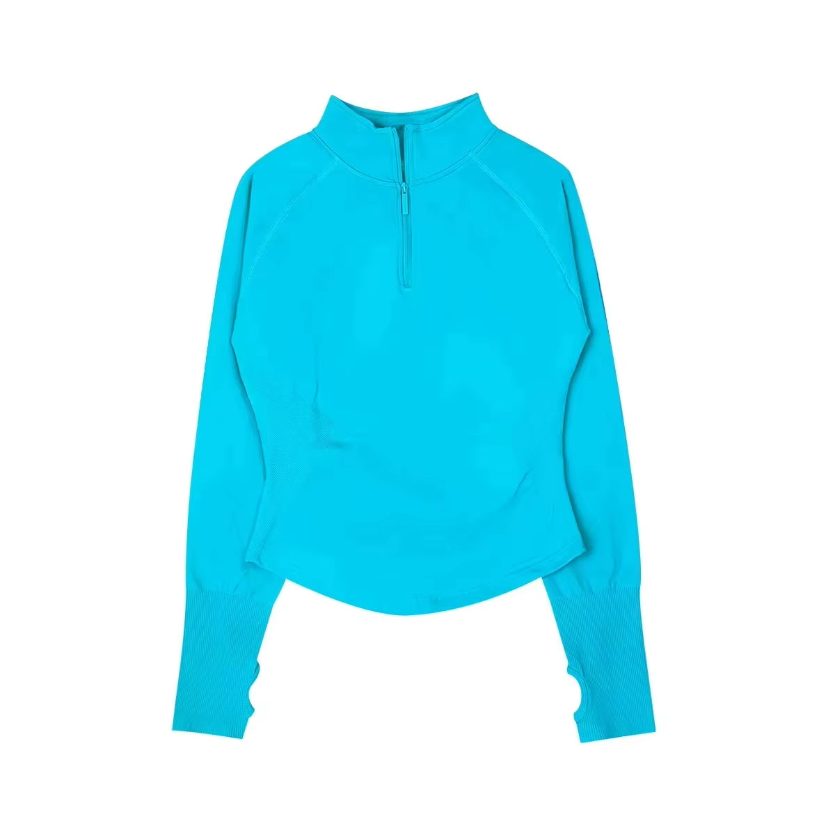 NEW Seamless Long Sleeve Half Zippy Gym Top Jacket Yoga Clothes for Women Seamless Sports Shirts Fitness Workout Pilates