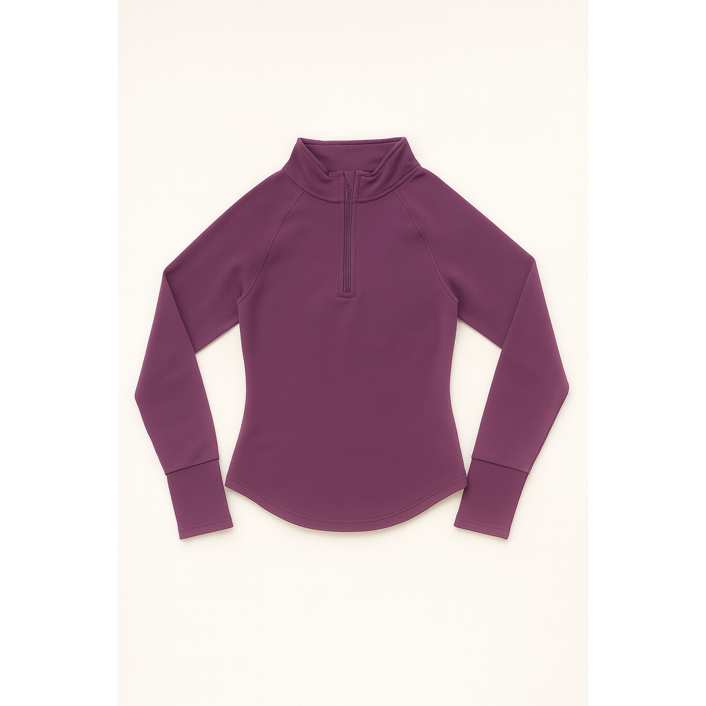 Zip Long Sleeve - Plum