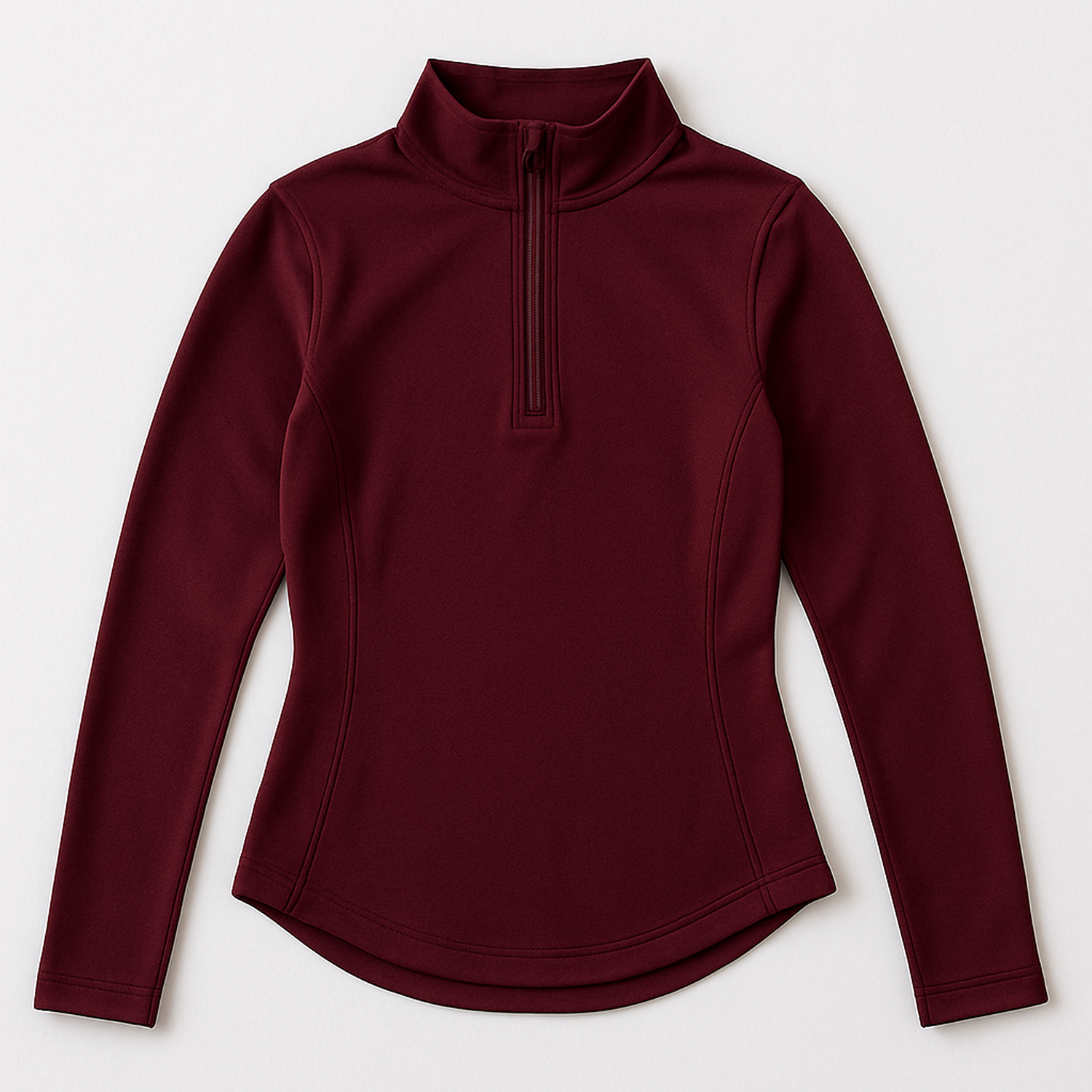 Zip Long Sleeve - Burgundy