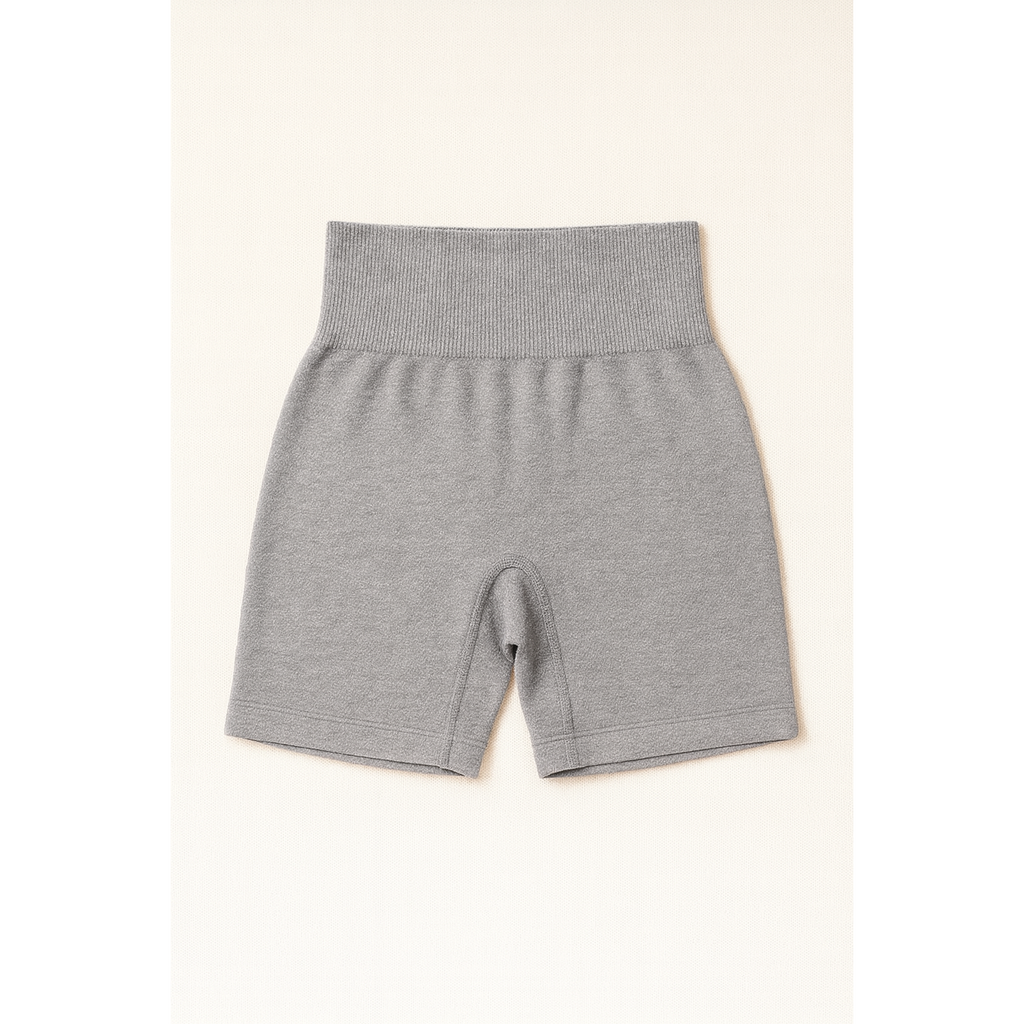 Scrunch Shorts - Light Grey