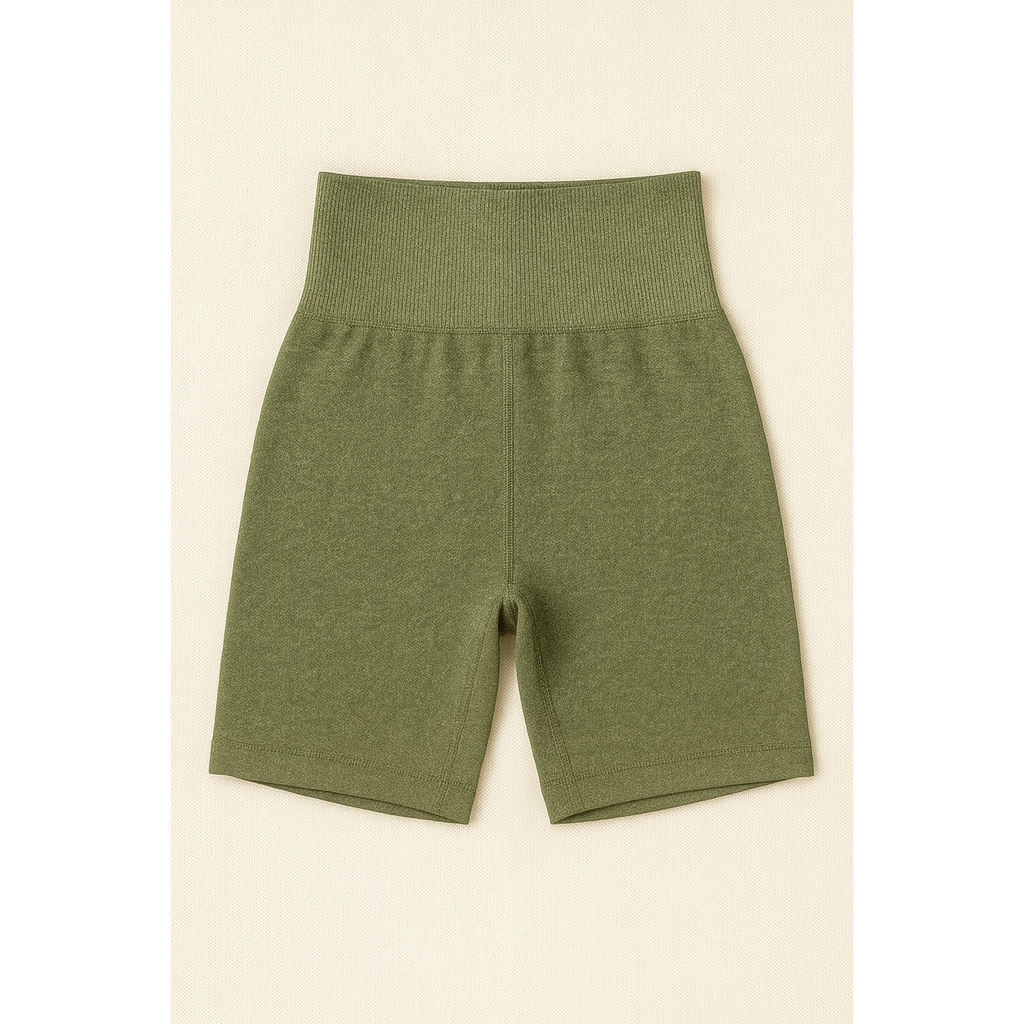 Scrunch Shorts - Deep Olive