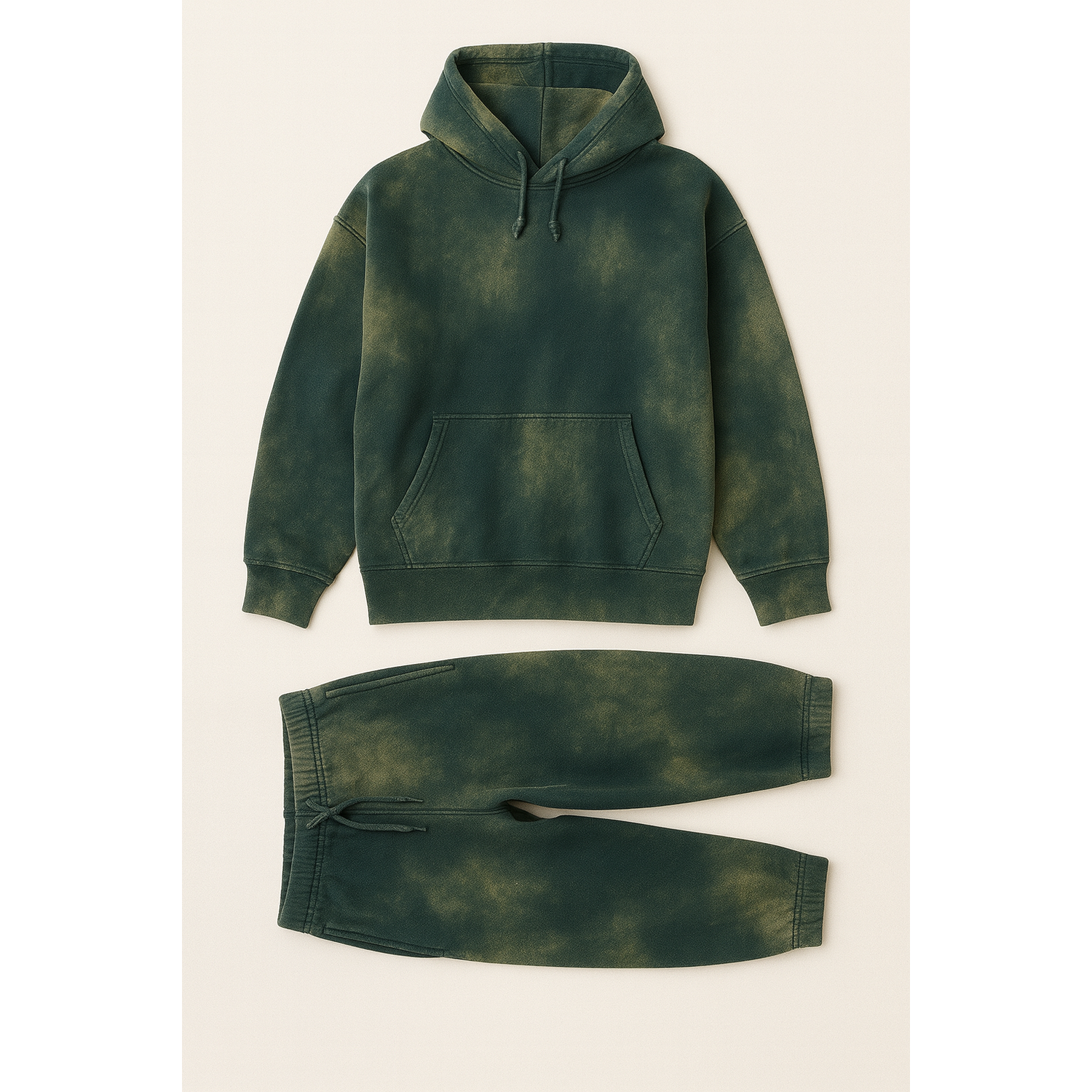 Washed Hoodie Set - Washed Forest