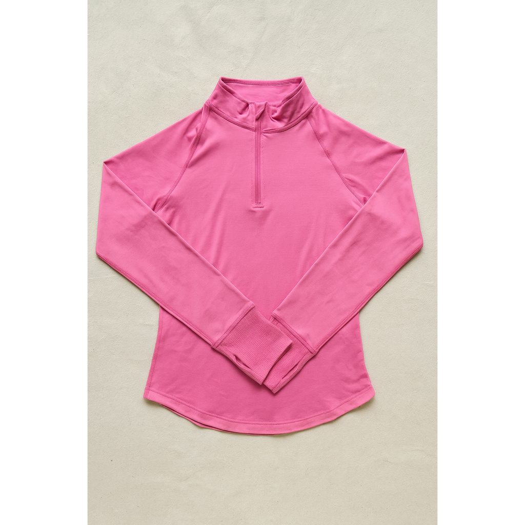 Zip Long Sleeve - Hot Pink