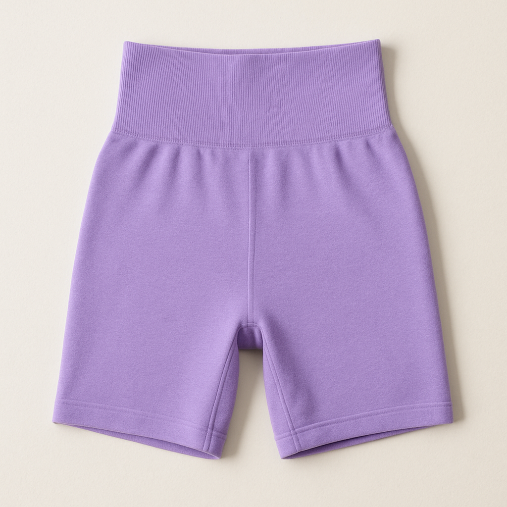Scrunch Shorts - Lilac