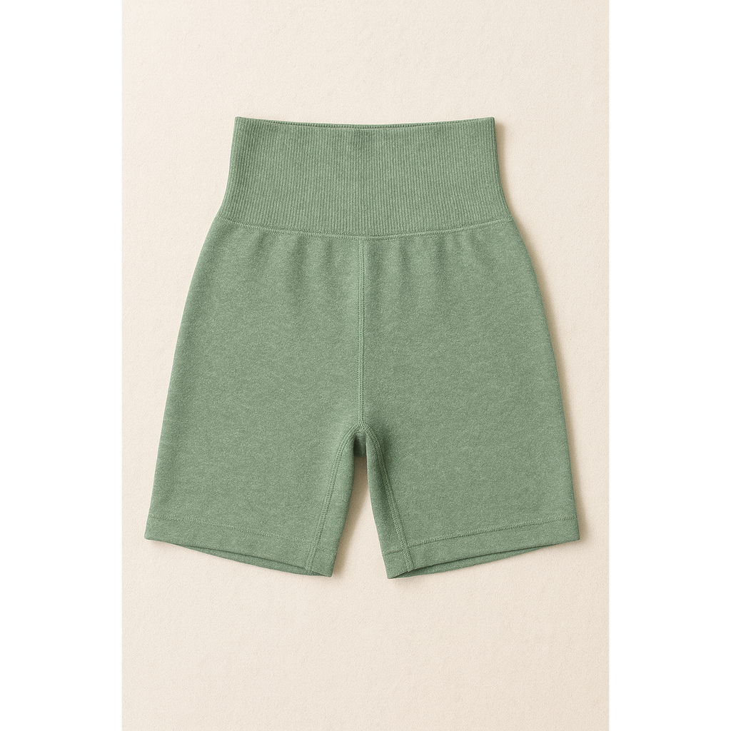 Scrunch Shorts - Light Green