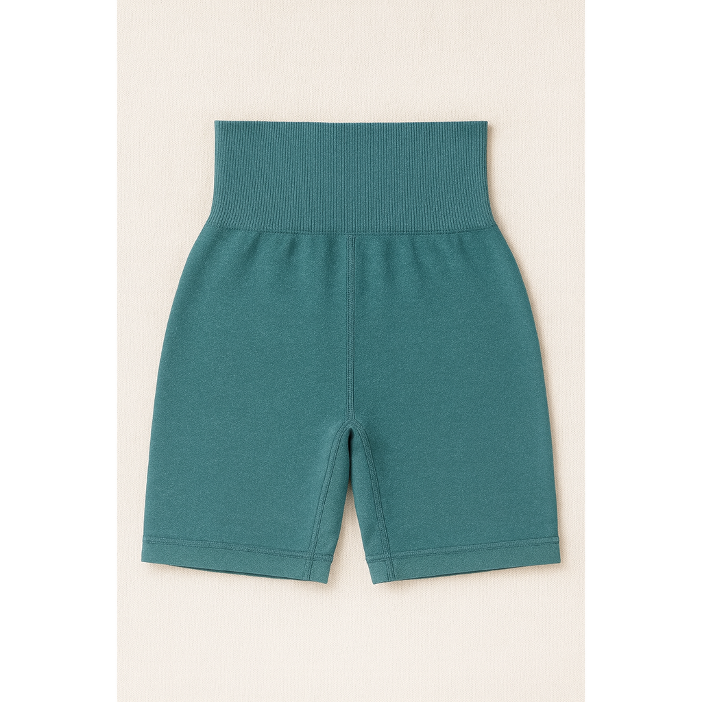 Scrunch Shorts - Blue Green