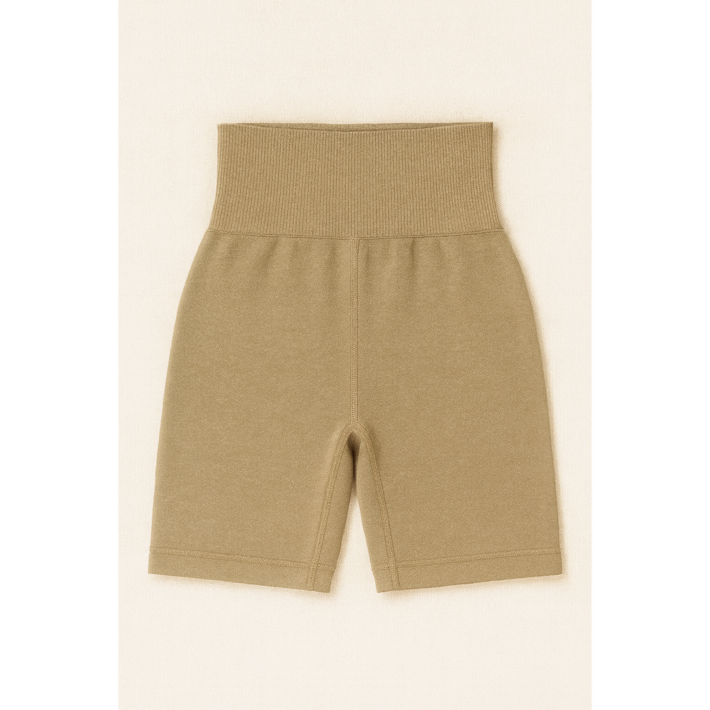 Scrunch Shorts - Tan