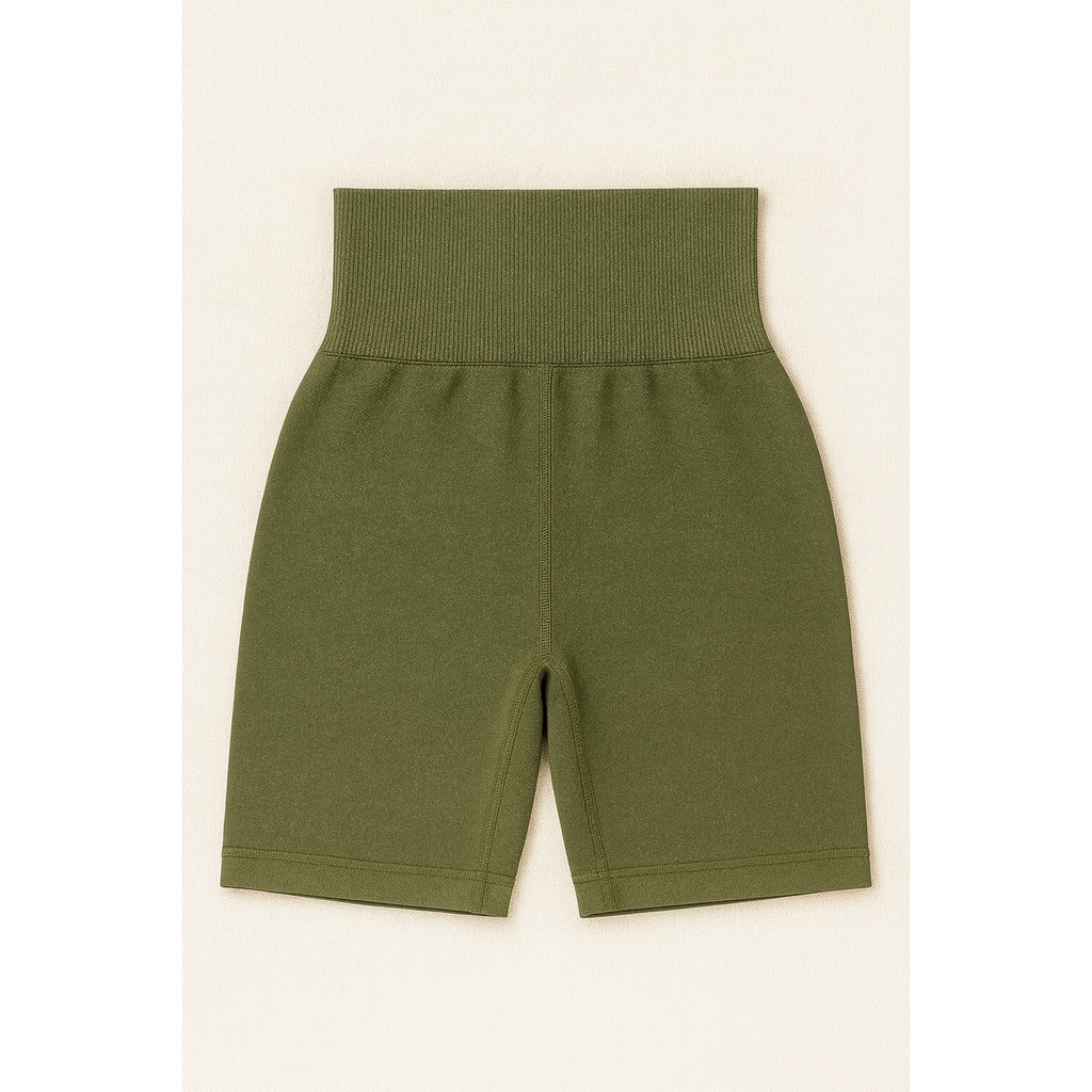 Scrunch Shorts - Army Green