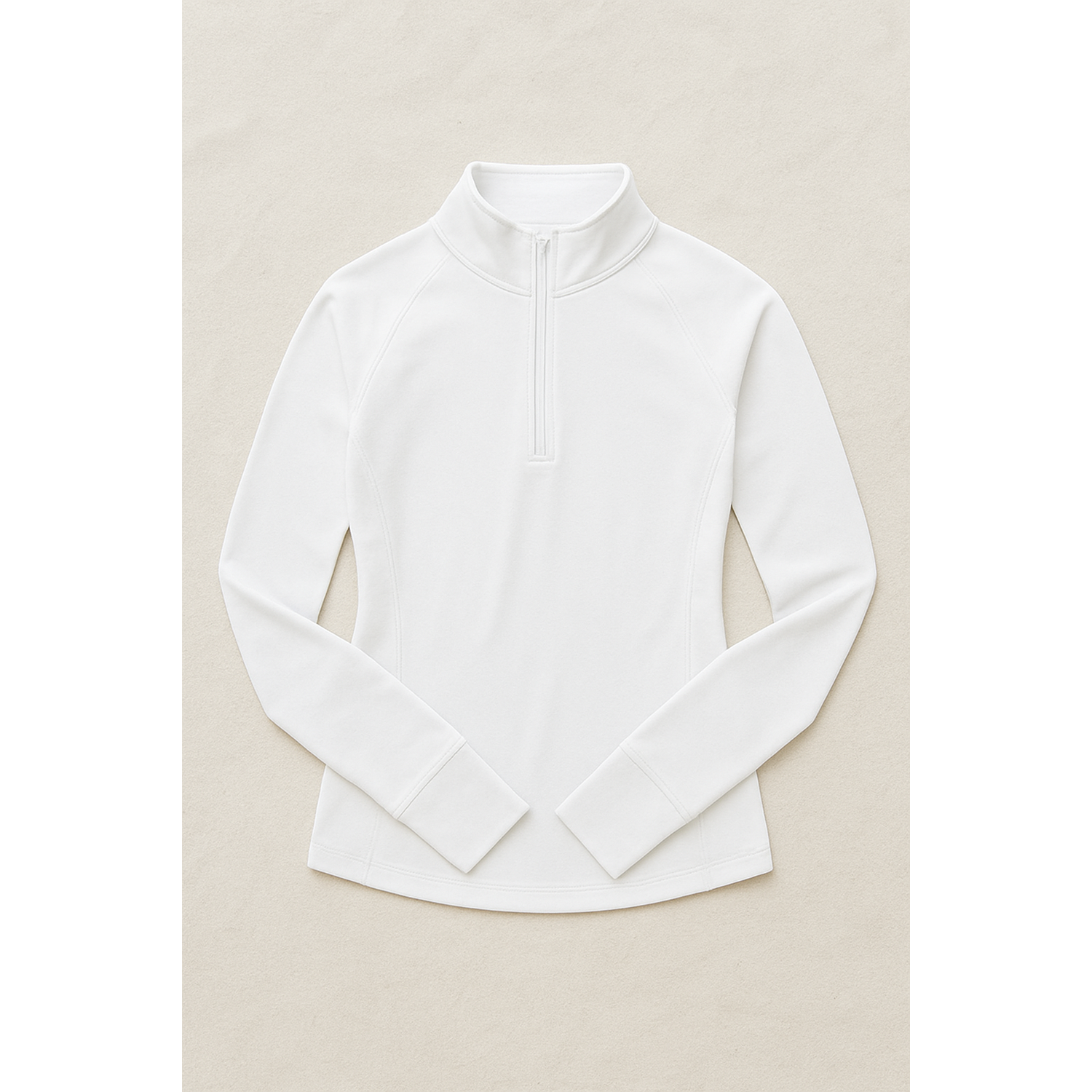 Zip Long Sleeve - White