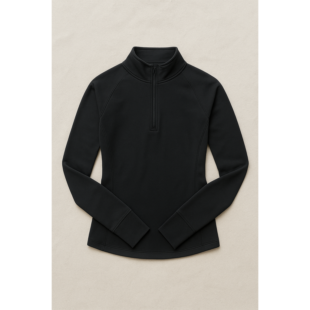 Zip Long Sleeve - Black