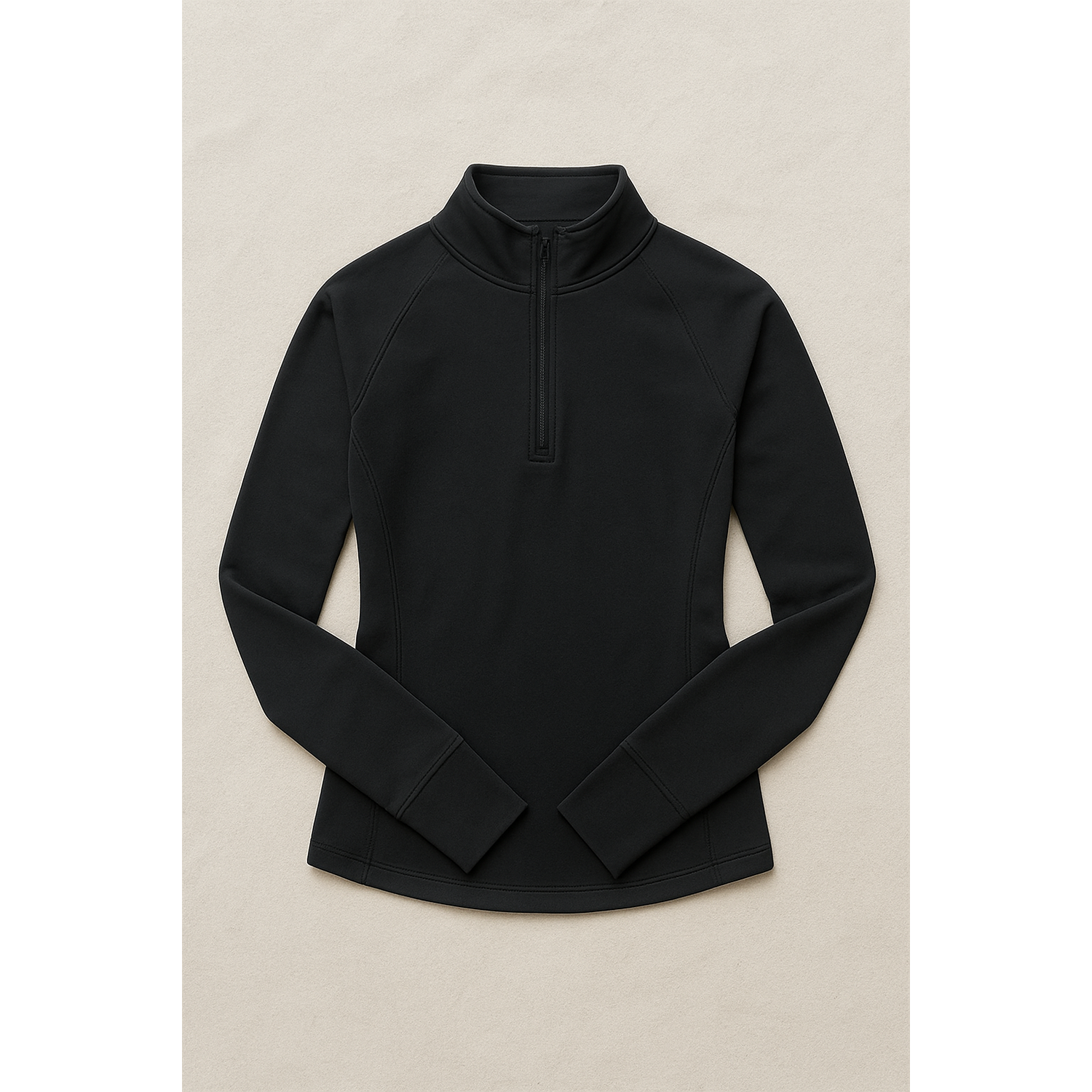 Zip Long Sleeve - Black